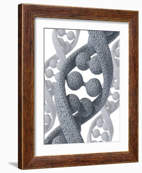 DNA Molecule, Artwork-David Mack-Framed Photographic Print