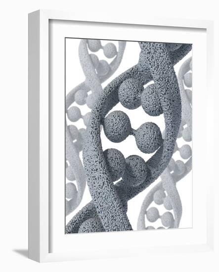 DNA Molecule, Artwork-David Mack-Framed Photographic Print
