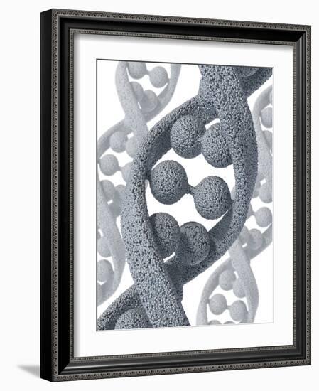 DNA Molecule, Artwork-David Mack-Framed Photographic Print