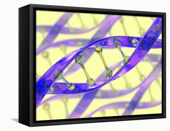 DNA Molecule-David Mack-Framed Premier Image Canvas