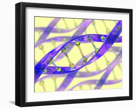 DNA Molecule-David Mack-Framed Photographic Print