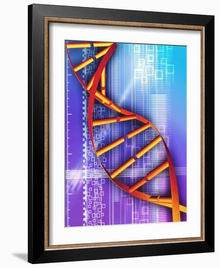 DNA Molecule-PASIEKA-Framed Photographic Print