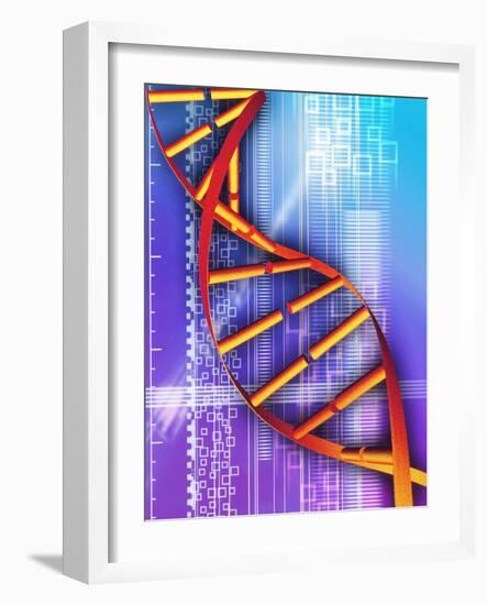 DNA Molecule-PASIEKA-Framed Photographic Print