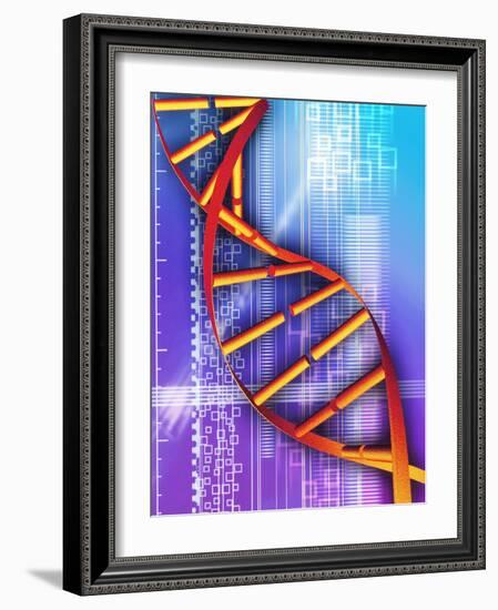 DNA Molecule-PASIEKA-Framed Photographic Print