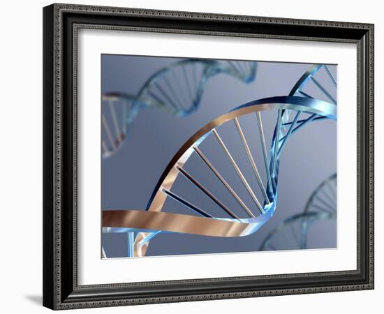 DNA Molecules-PASIEKA-Framed Photographic Print