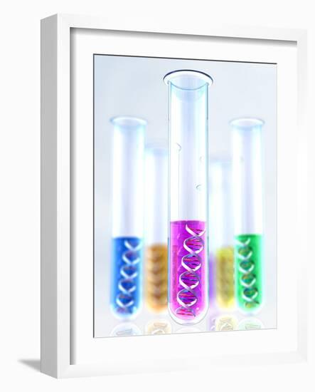DNA Research-David Mack-Framed Photographic Print
