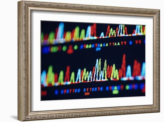 DNA Sequence-PASIEKA-Framed Photographic Print