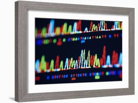 DNA Sequence-PASIEKA-Framed Photographic Print