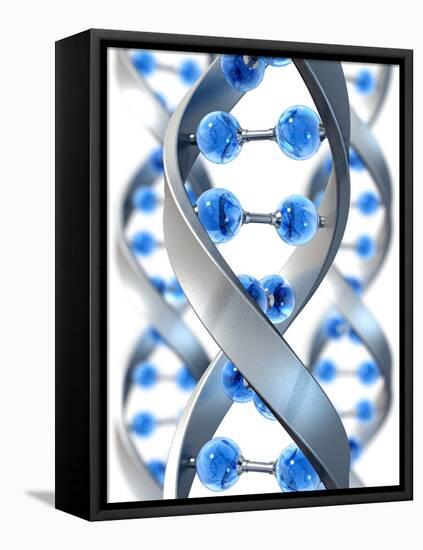 DNA Structure-David Mack-Framed Premier Image Canvas