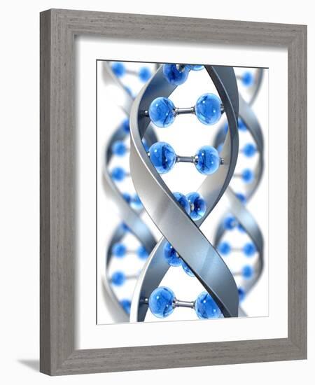 DNA Structure-David Mack-Framed Photographic Print