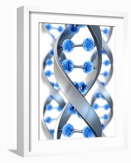 DNA Structure-David Mack-Framed Photographic Print