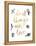 Do All Things with Love BW-Sara Zieve Miller-Framed Stretched Canvas