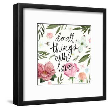 Do All things with Love-Sara Zieve Miller-Framed Art Print