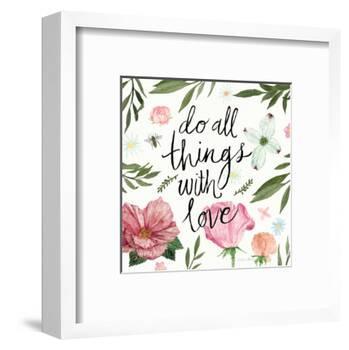 Do All things with Love-Sara Zieve Miller-Framed Art Print