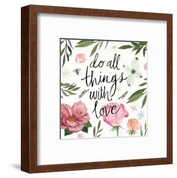 Do All things with Love-Sara Zieve Miller-Framed Art Print