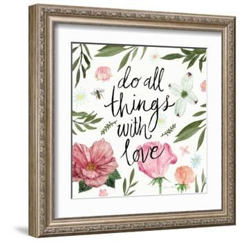 Do All things with Love-Sara Zieve Miller-Framed Art Print