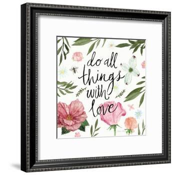 Do All things with Love-Sara Zieve Miller-Framed Art Print