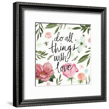 Do All things with Love-Sara Zieve Miller-Framed Art Print