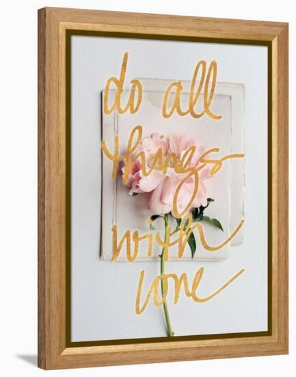 Do All Things with Love-Sarah Gardner-Framed Stretched Canvas
