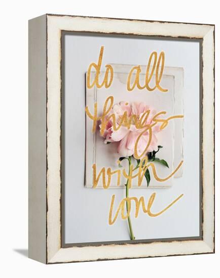Do All Things with Love-Sarah Gardner-Framed Stretched Canvas