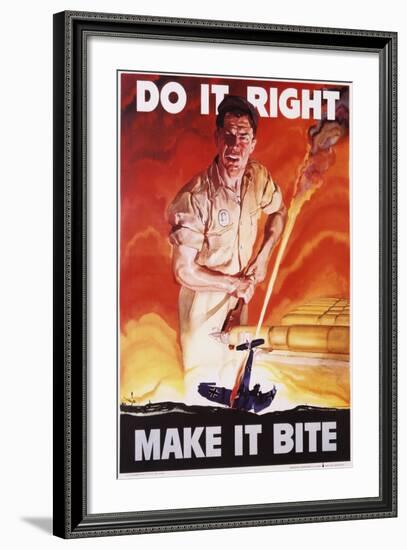 Do it Right, Make it Bite Poster-Cecil Calvert Beall-Framed Giclee Print