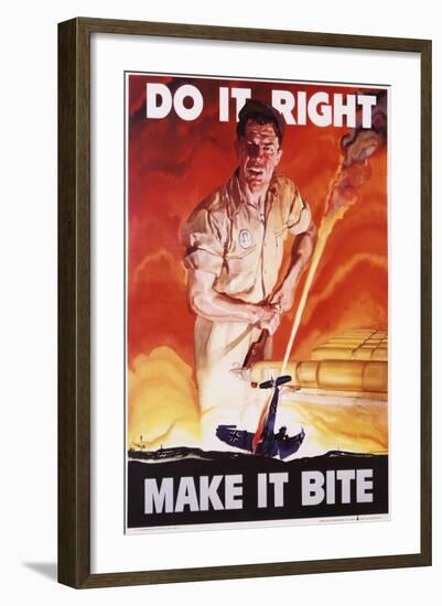 Do it Right, Make it Bite Poster-Cecil Calvert Beall-Framed Giclee Print