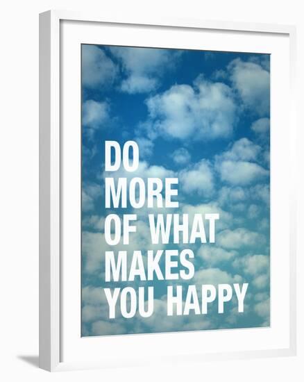 Do More of What Makes you Happy-Adam Jones-Framed Art Print