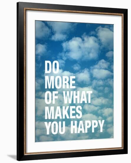 Do More of What Makes you Happy-Adam Jones-Framed Art Print