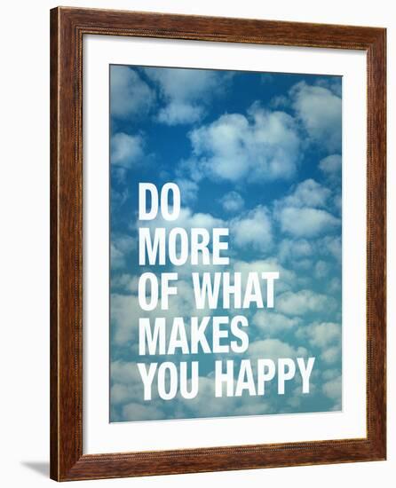 Do More of What Makes you Happy-Adam Jones-Framed Art Print