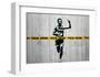 Do not cross-Banksy-Framed Giclee Print