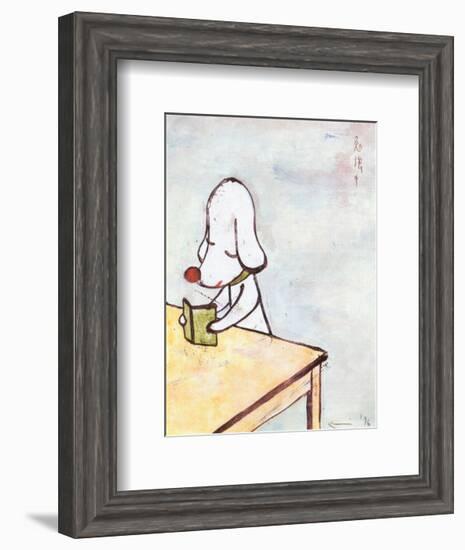 Do Not Disturb!, c.1996-Yoshitomo Nara-Framed Art Print