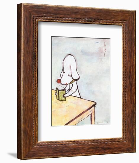 Do Not Disturb!, c.1996-Yoshitomo Nara-Framed Art Print