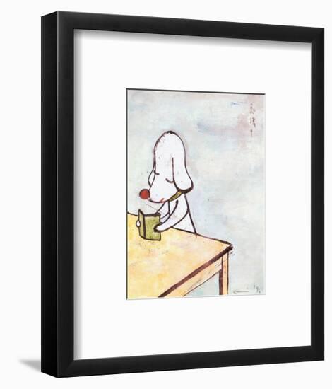 Do Not Disturb!, c.1996-Yoshitomo Nara-Framed Art Print