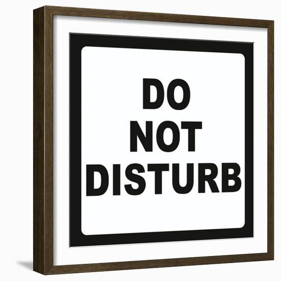 Do Not Disturb-null-Framed Art Print