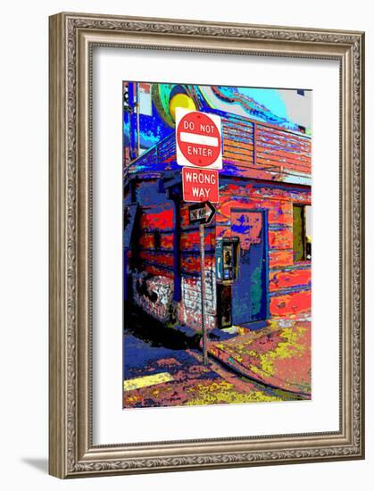 Do Not Enter, Venice Beach, California-Steve Ash-Framed Giclee Print