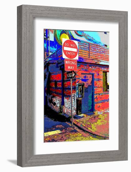 Do Not Enter, Venice Beach, California-Steve Ash-Framed Giclee Print