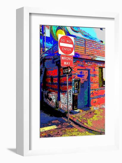 Do Not Enter, Venice Beach, California-Steve Ash-Framed Giclee Print