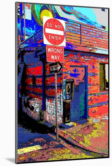 Do Not Enter, Venice Beach, California-Steve Ash-Mounted Giclee Print