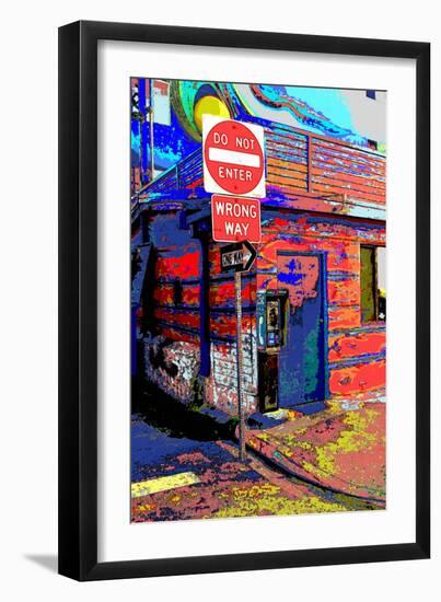 Do Not Enter, Venice Beach, California-Steve Ash-Framed Giclee Print