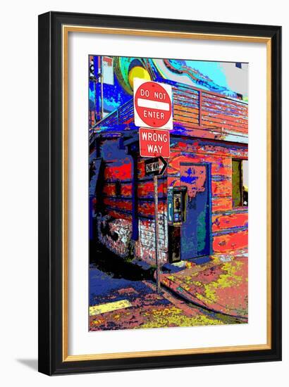 Do Not Enter, Venice Beach, California-Steve Ash-Framed Giclee Print