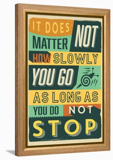 Do Not Stop-Vintage Vector Studio-Framed Stretched Canvas