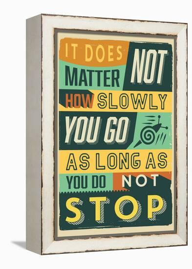 Do Not Stop-Vintage Vector Studio-Framed Stretched Canvas