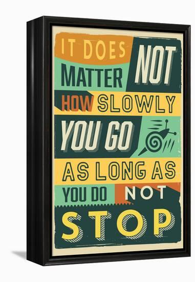 Do Not Stop-Vintage Vector Studio-Framed Stretched Canvas