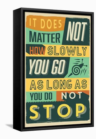 Do Not Stop-Vintage Vector Studio-Framed Stretched Canvas