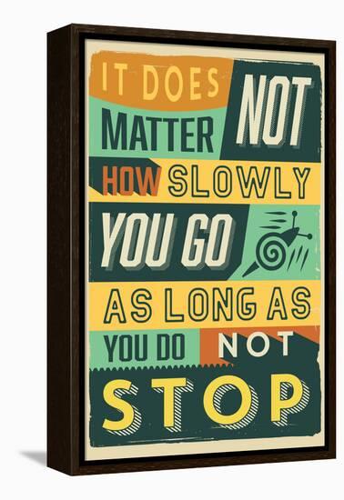 Do Not Stop-Vintage Vector Studio-Framed Stretched Canvas