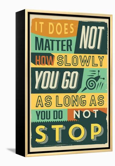 Do Not Stop-Vintage Vector Studio-Framed Stretched Canvas