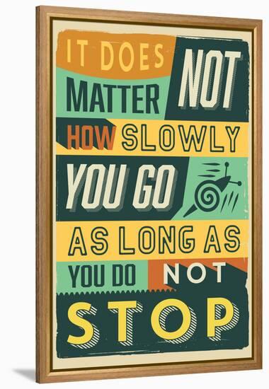 Do Not Stop-Vintage Vector Studio-Framed Stretched Canvas