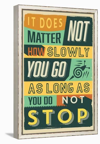 Do Not Stop-Vintage Vector Studio-Framed Stretched Canvas