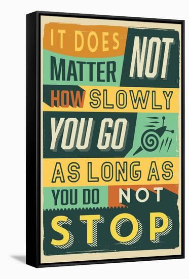 Do Not Stop-Vintage Vector Studio-Framed Stretched Canvas