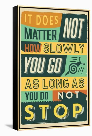 Do Not Stop-Vintage Vector Studio-Framed Stretched Canvas